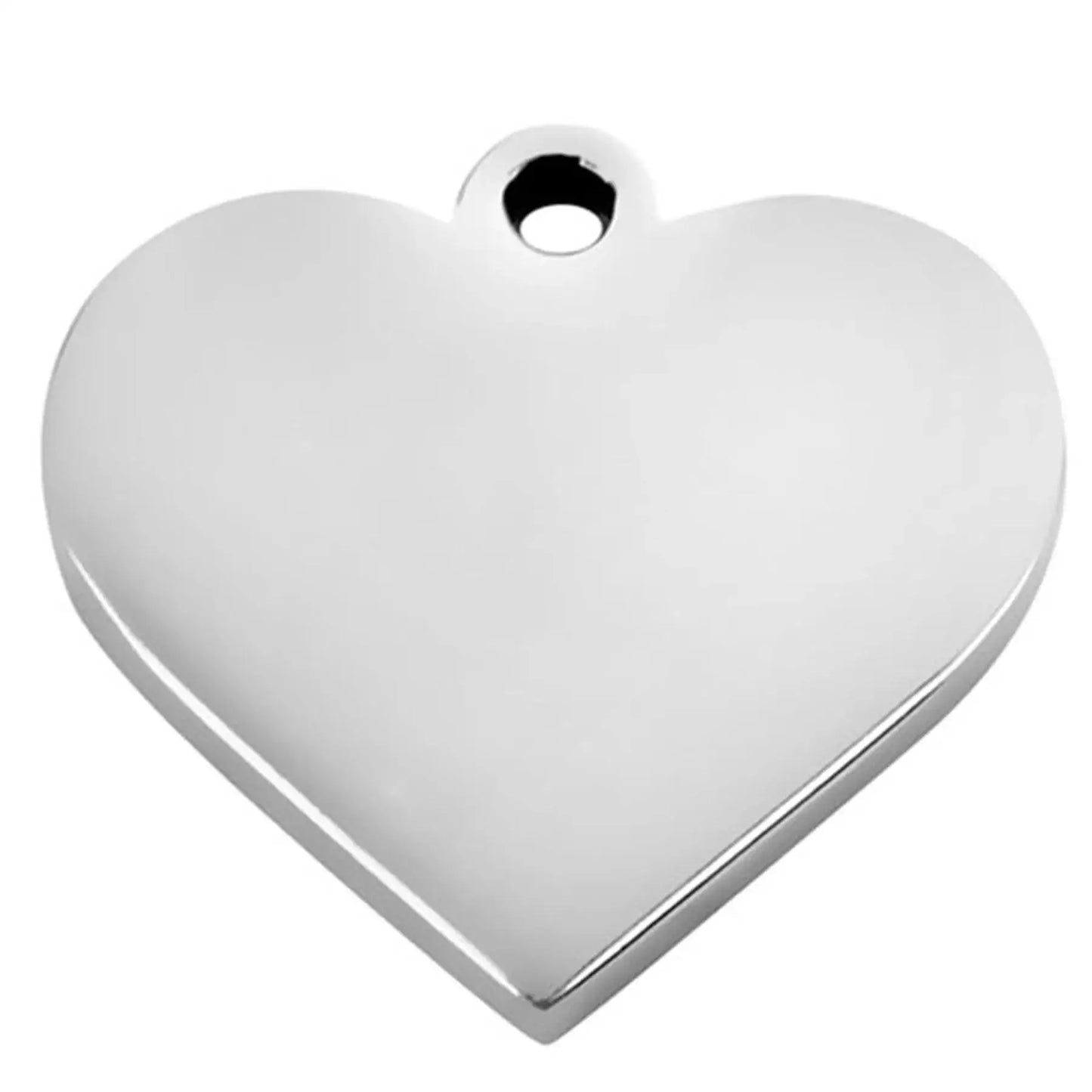 Pandantive cu inimă gravată Charms 122401 - 15 mm, oțel inoxidabil, 20 buc.