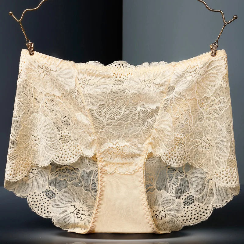 Plus Size Beliebte Unterwäsche Frauen Höschen Slips für Weiblich Hipster Unterhose Elegant Lingerie Spitze Baumwolle Tanga Brazilian Große Größe Beliebter Verkauf