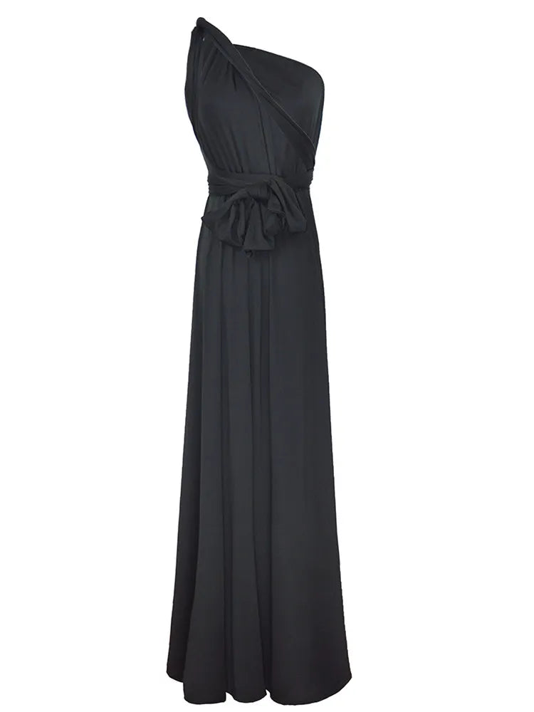 Rochie lungă elegantă de club, stil boho, rochie roșie de bandaj, pentru petrecere, cu mai multe variante, convertibilă, infinit, rochie lungă pentru femeie