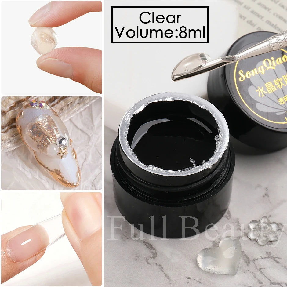 Starker Nagel Kleber Super Klebrig Klebstoff UV Gel Nagellack Für Strass Kristall Edelsteine Schmuck DIY Maniküre Nagel Kunst Werkzeuge LY1826