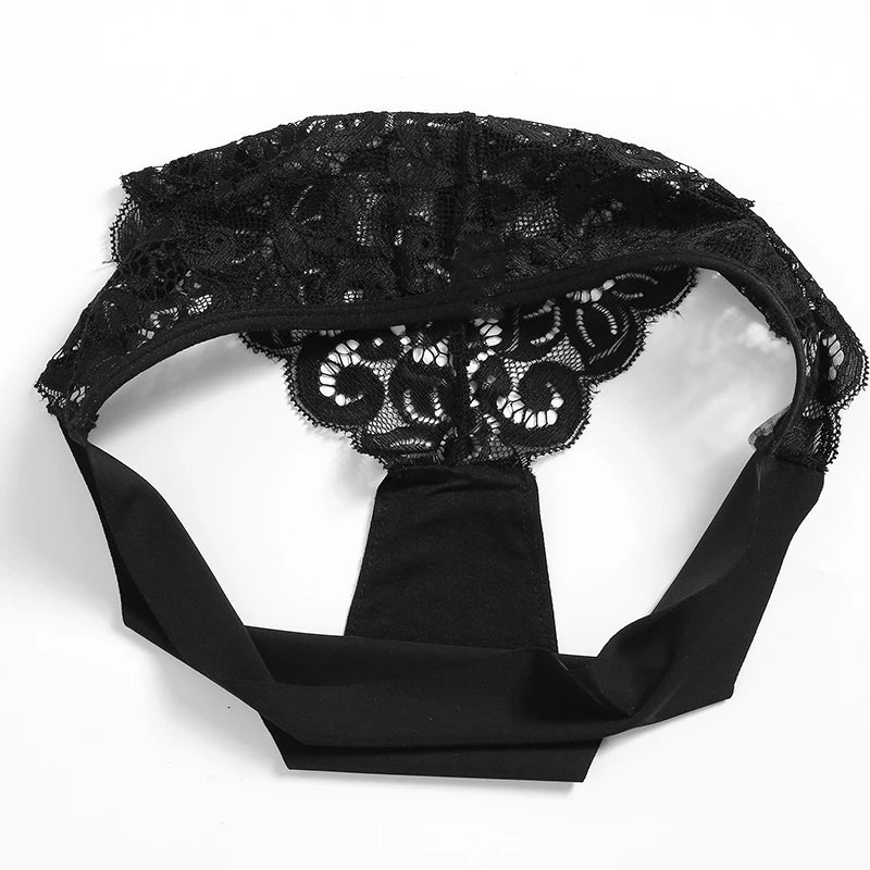 TrowBridge 3PCS Women's Panties Set Sweet Lace Underwear Soft Silk Satin Lingerie French Romantic Woman Briefs Female elegant Panty