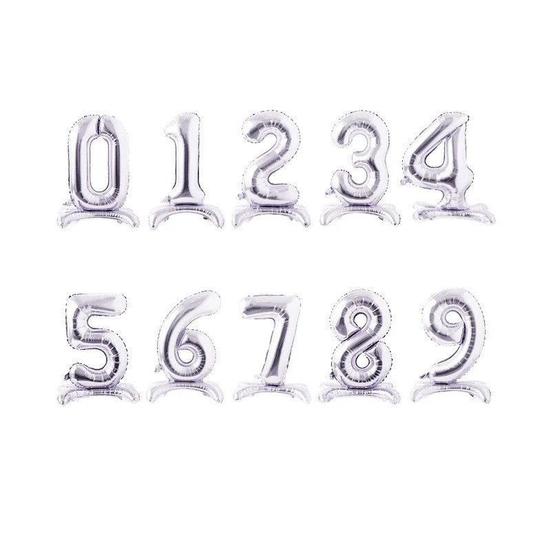 LuxParty 32 Zoll Zahlenballon Folie - Rosegold Silber