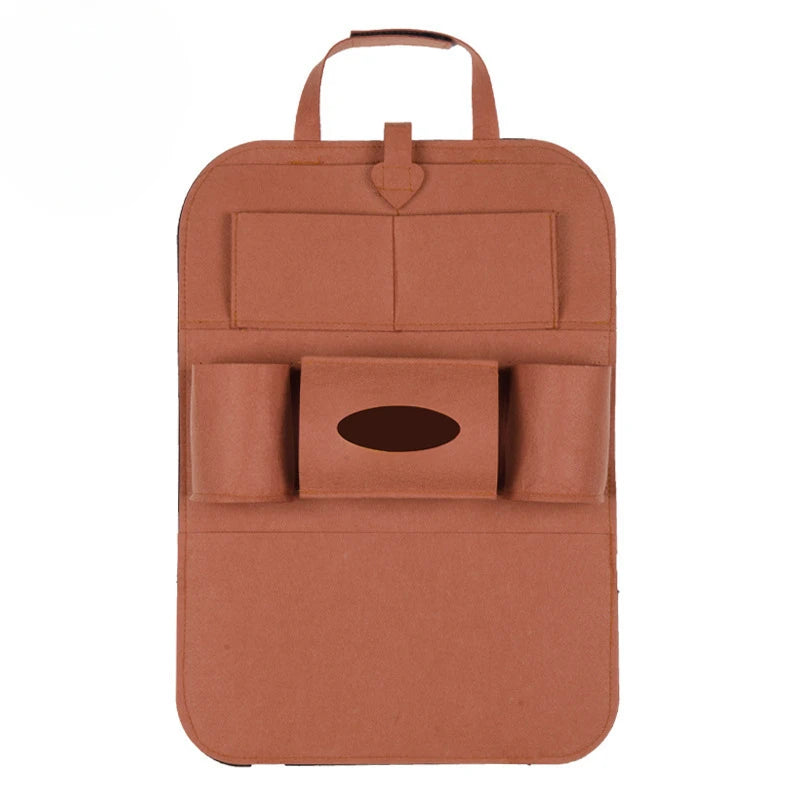 Organizator de scaun AutoFit din fetru cu 6 compartimente - 6 buzunare universale