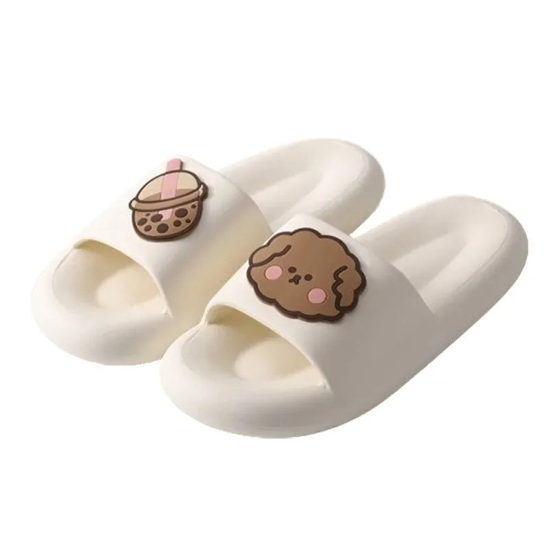 New Soft EVA Slippers Couples Home Slipper Outdoor Beach Summer Sandals Bath Men Flip Flops Non-Slip Women Thick Sole Shoes