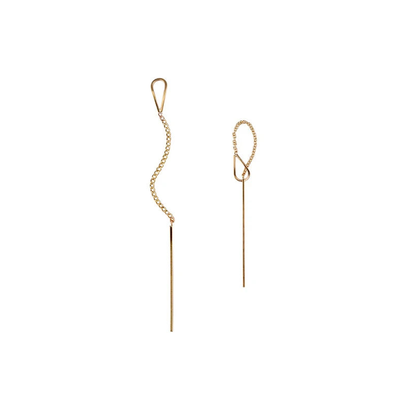 Cercei simpli cu lanț lung MODIAN, din argint 925, model cu picătură de apă, pentru femei, bijuterii fine