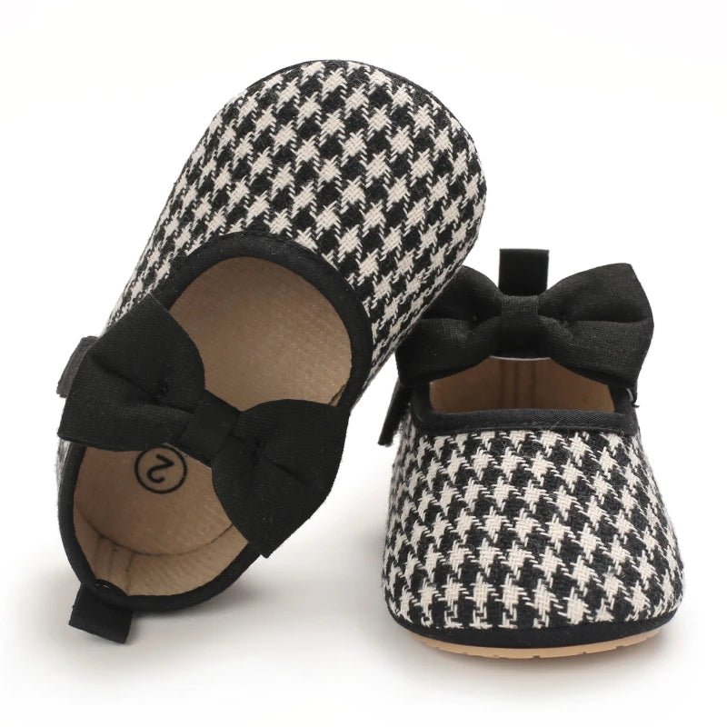 Frühling Herbst Neuer Stil Kleine Duft Gitter Prinzessin Schuhe 2025 - Neugeborene Baby Mädchen Gummisohle Rutschfest Erste Laufschuhe