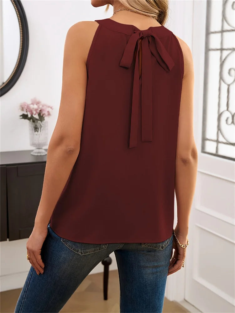 Going Out Summer Tank Tops Women 2024 Elegant Women Thin Tops Basic Casual Tank Top O-neck Tees Sleeveless Black Tops For Women