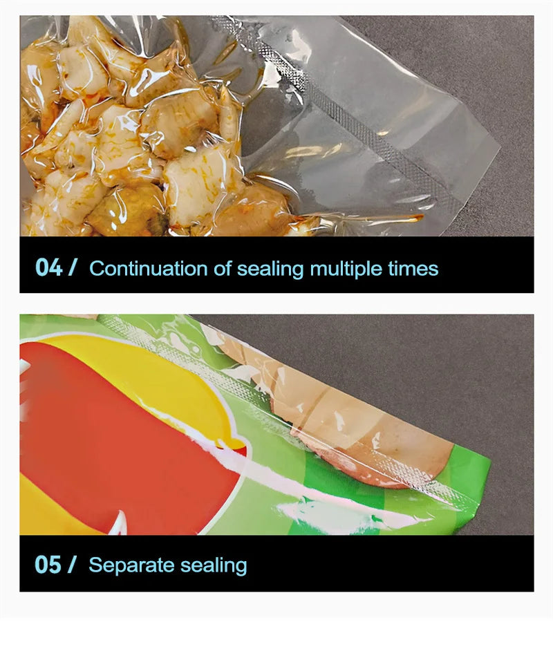 MS175 Vacuum Sealer Machine Wet Vacuum Sealer Packaging Machine Professional Food Plastic Bag Sealer 220V/110V