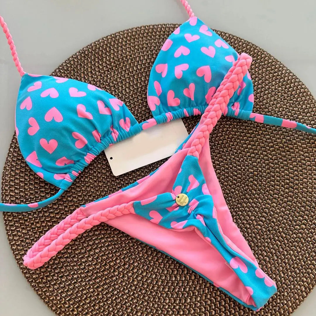 Bikini-Set: Zwei-teiliger Schwimmanzug Stylish Design Hautfreundlich - Beach-Holiday Pool Schwimmbekleidung