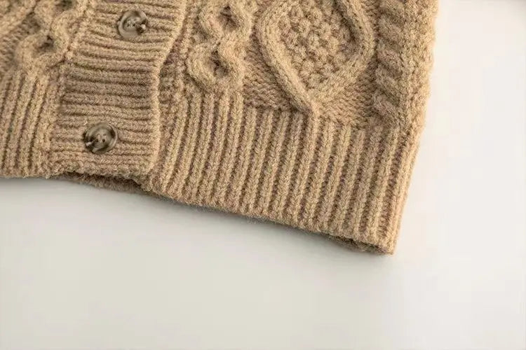 MiniStyle Strickjacke Unisex - Gr.1-6, O-Ausschnitt