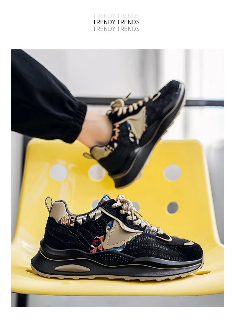 Pantofi sport pentru bărbați, pantofi sport de primăvară 2025, pantofi sport casual, versatili, confortabili, la modă, de nișă, antiderapanți, rezistenți la uzură, retro