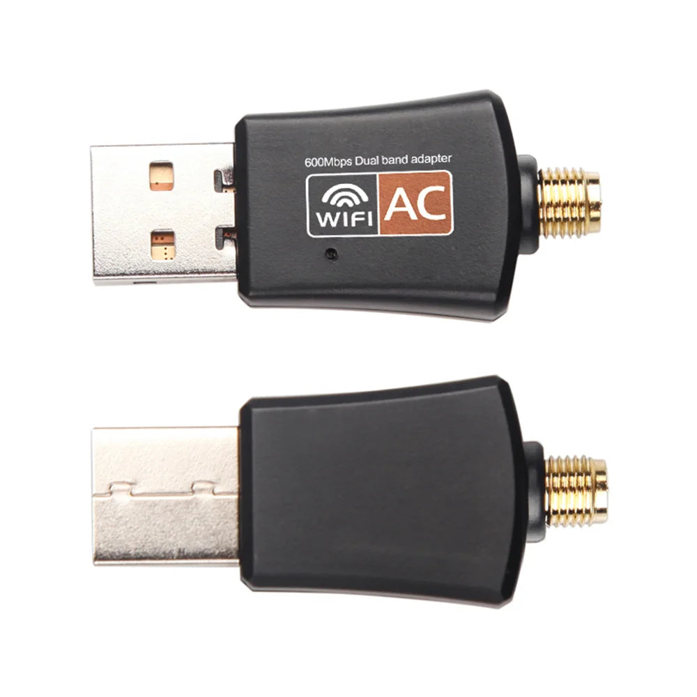 WiFi-Adapter 2025: Dual-Band 600Mbps USB - 2.4GHz 5GHz Antenna Collection