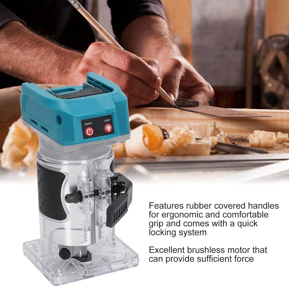 Holzfräse 2025: Brushless Electric-Trimmer Wood-Router - Makita 18V Collection