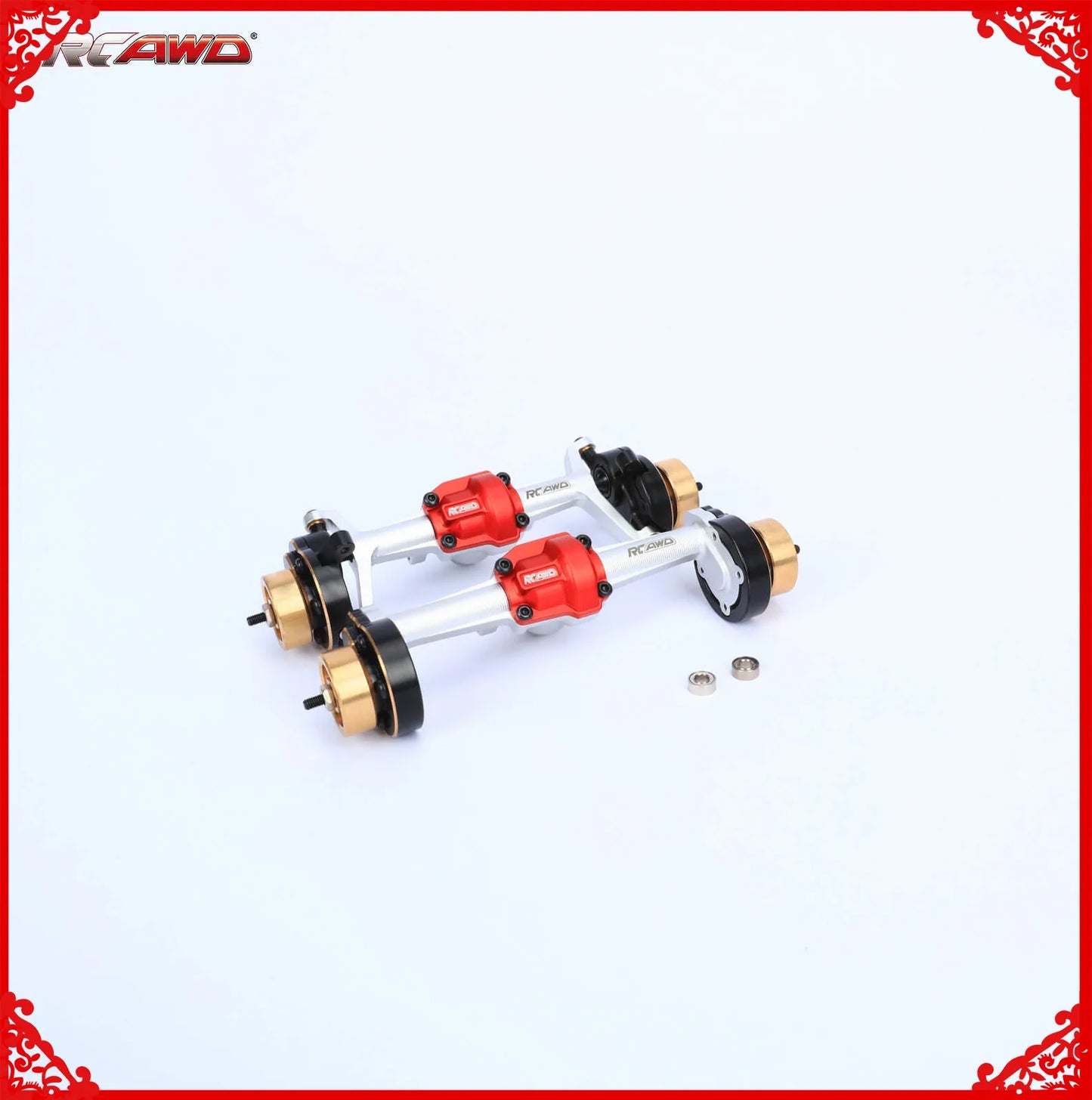 Ax portal față și spate din aluminiu RCAWD 195g pentru piese de upgrade pentru HOBBYPLUS 4WD Crawlers 1/18