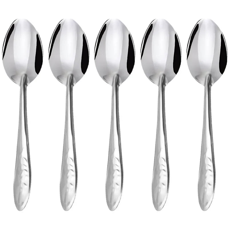 Łyżki SilverChef z długimi uchwytami – 30 sztuk, stal nierdzewna, 20 cm