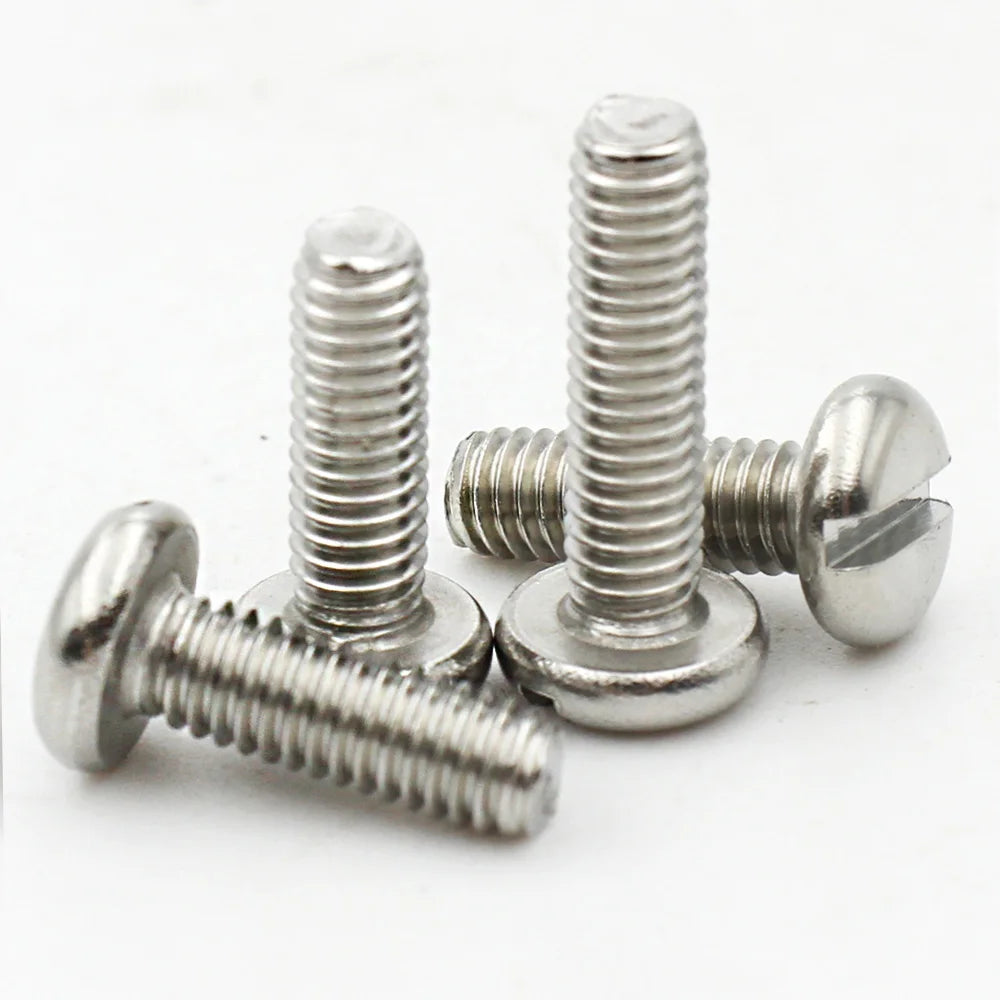 MENGJUE WJ1061C din oțel inoxidabil cu cap rotund și crestat - M3x6 50 buc