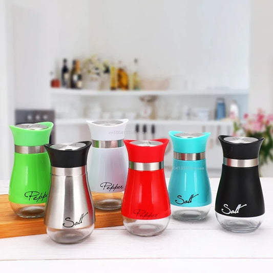 MOONBIFFY Gewürzstreuer Glas - 250ml, Edelstahldeckel