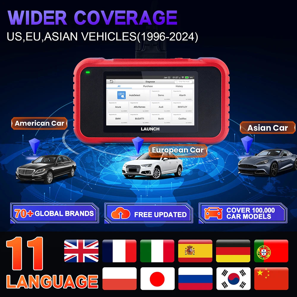 Instrument de diagnosticare auto LAUNCH X431 CRP129E OBD2