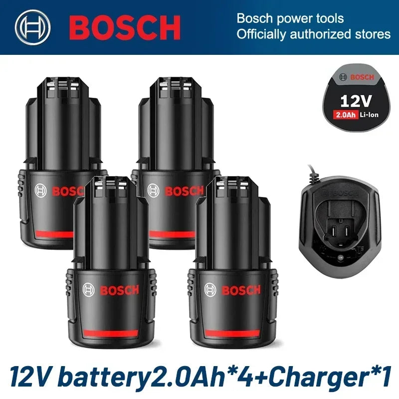 Bosch 12V 2.0Ah BAT411 - Lithium-Ion Rechargeable Battery Charger Collection
