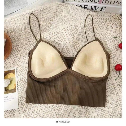 Femei elegante crop topuri sutien tub top femeie streetwear fără mâneci sport sutien crop camis top tricou bandeau top de bază maiou