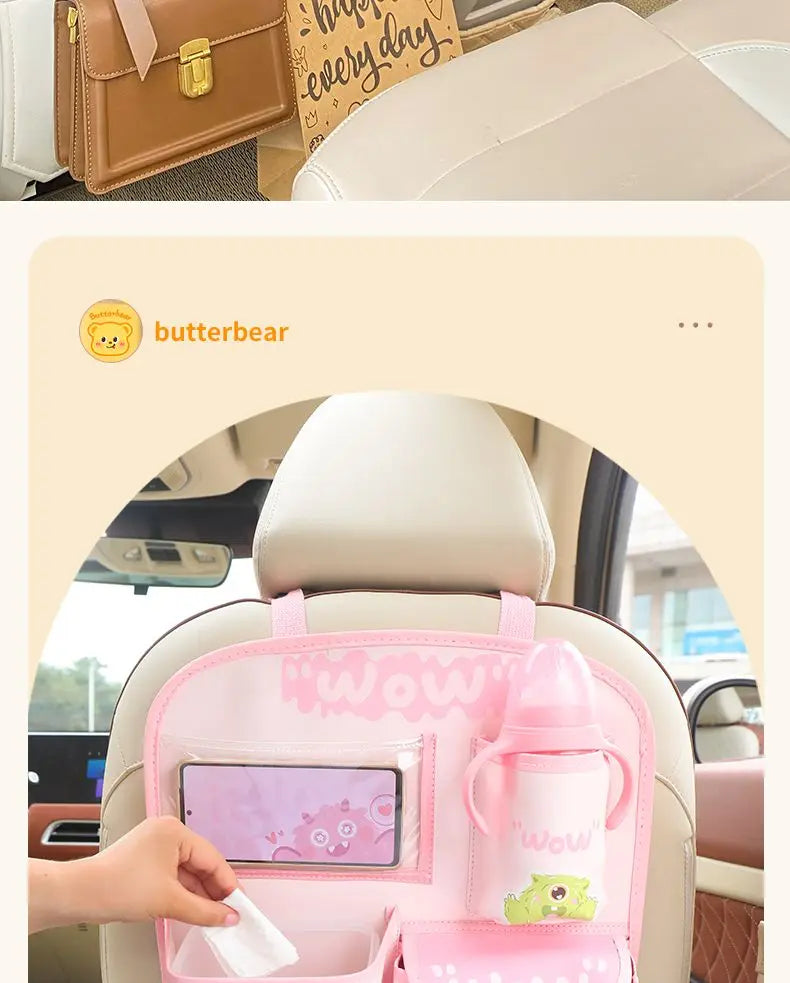 Car Seat Back Storage Bag Hanging Bag Multifunctional Storage Box Car Seat Back Storage Bag Car Interior Decoration Supplies