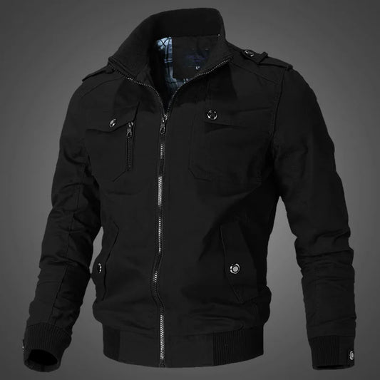 FrühlingHerbst Jacke Slim Fit - Winddicht, Polyester, XXL