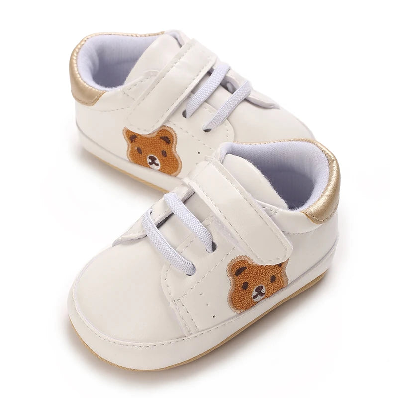 VALENSINA Panda Babyschuhe Anti Rutsch - 0-18 Monate Klett