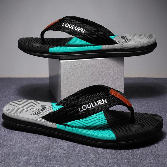Hohe Qualität Heißer Verkauf Männer Flip Flops Sommer Strand Flip Flops Männer Mode Atmungsaktiv Casual Strand Männer Hausschuhe Sommer Outdoor - Golden Bridge Store