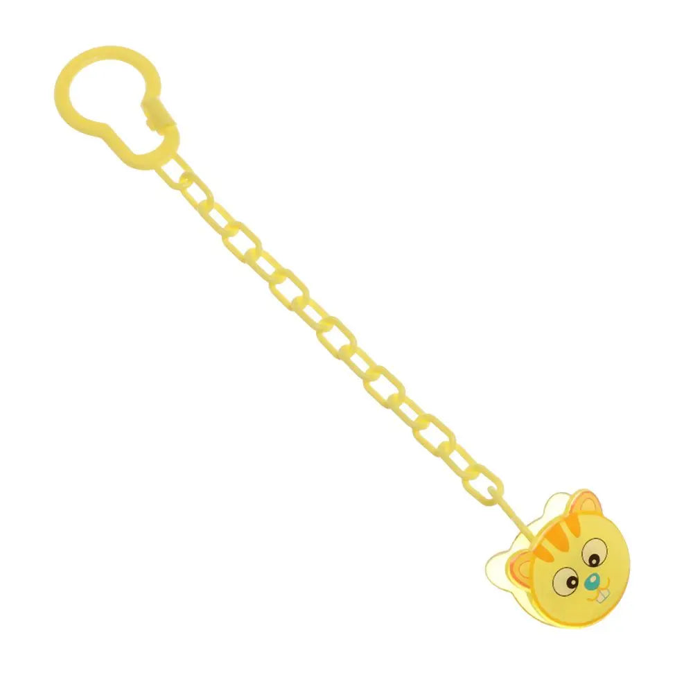 Cartoon Animal Baby Pacifier Clips Baby Pacifier Clip Chain Newborn Dummy Pacifier Chain Clip Holder Baby Pacifier Chain