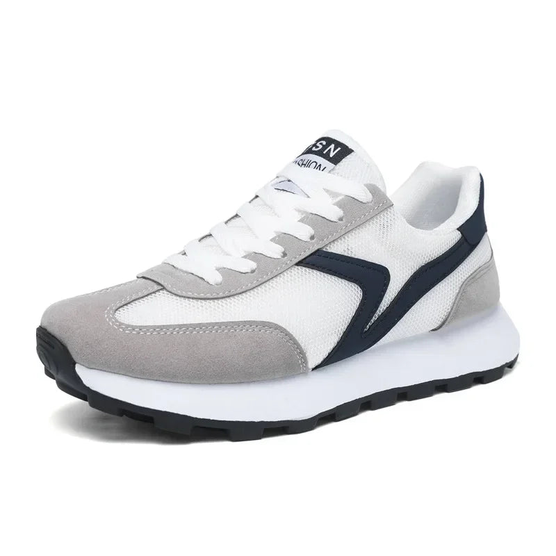 New Women's Sneakers Fashion Breathable Unisex Casual Shoes Lightweight Lace-Up Running Shoes Outdoor Platform Tennis Shoes Male