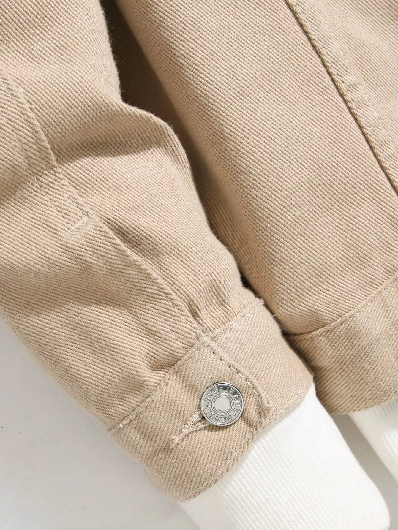 UrbanStyle Jeansjacke Khaki - Herren Baumwolle, Normal