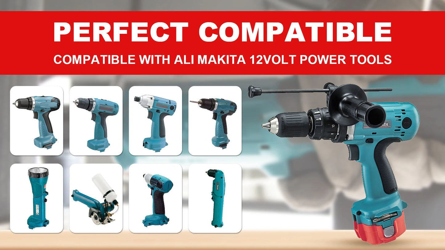 Akku 2025: 12V 4000mAh Makita PA12 Ni-Mh - 1200 1220 1201 1222 Power Tool Batteries Collection