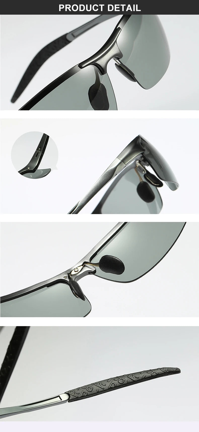 CLLOIO Aluminum Photochromic Sunglasses