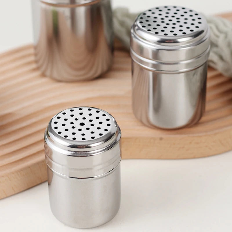 Multi-purpose Stainless Steel Seasoning Jar Toothpick Holder Salt Sugar Bottle Rotating Cover Spice Pepper Shaker Kitchen Gadget
