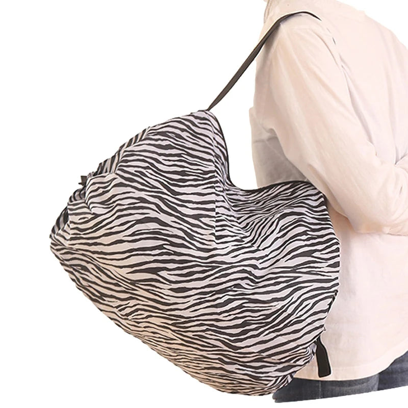 Geantă de cumpărături pliabilă, impermeabilă, portabilă, pentru călătorii, geantă de plajă, supermarket, cumpărături alimentare, geantă de călătorie