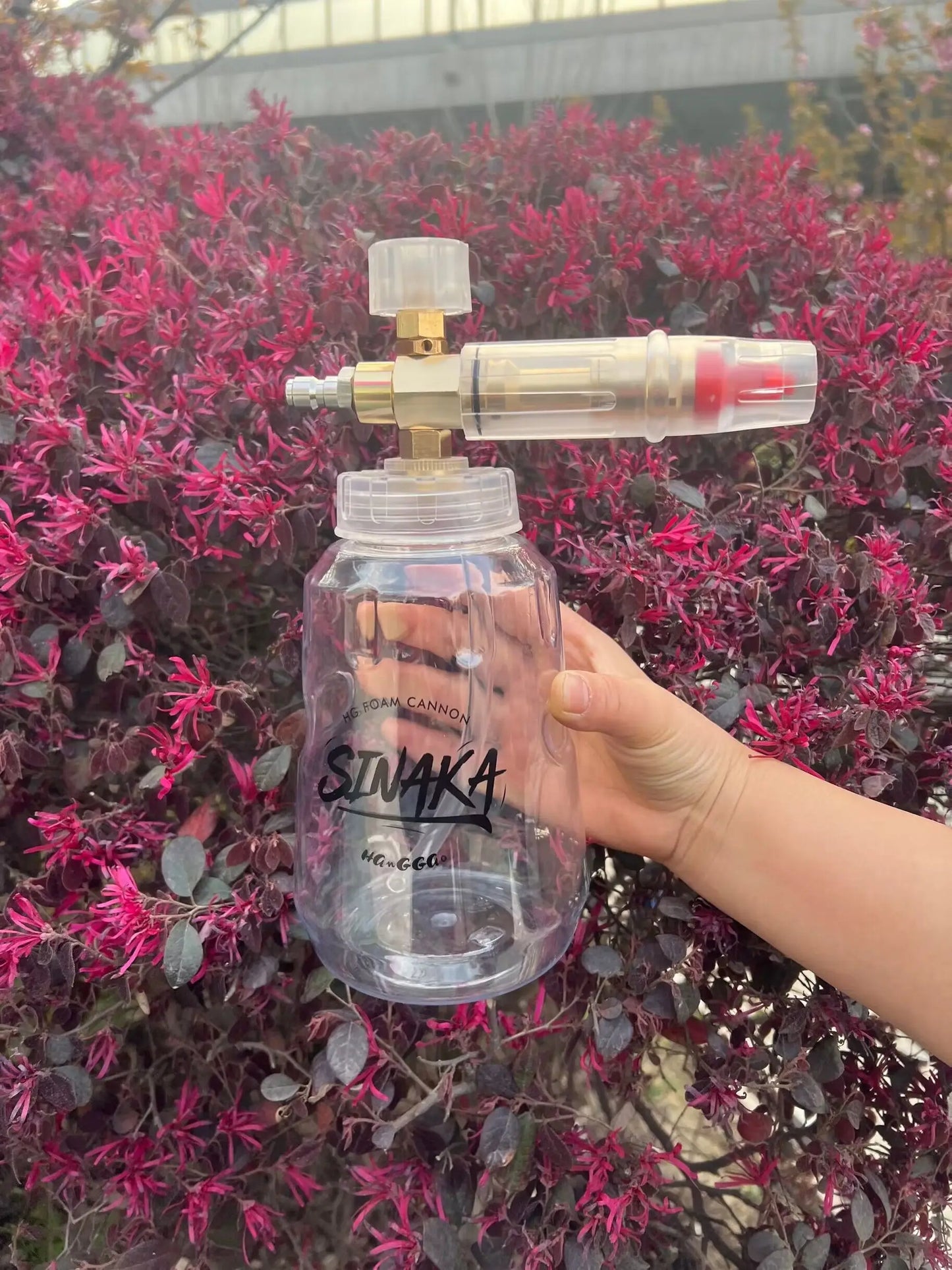 Foamer Jet Bottle Transparent Snow Foam Lance Washer High Pressure Adjustable Spray Angle Watering Cleaning Tool for Car Truck