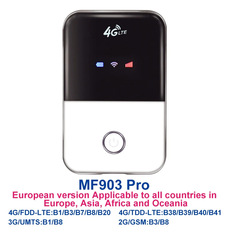 TIANJIE 4G LTE Router Portable WiFi - 150Mbps SIM USB
