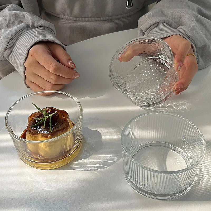 YWDL Mini Glas Schalen Set Eco Freundlich - 2/4 Stk 250ml