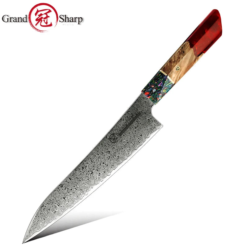 Grandsharp DMS-121 Damastmesser Set - 67 Lagen 13cm 36.8cm