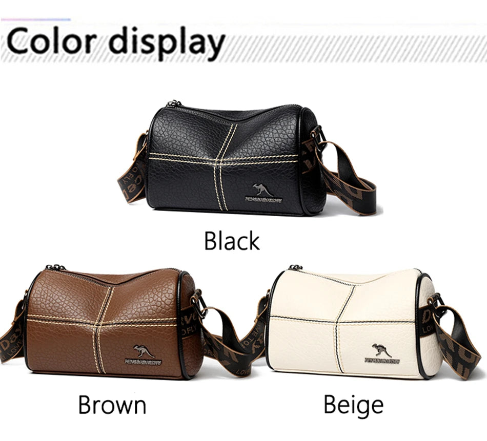 Stylish Mini Crossbody Bag for Women - Square Purse with Wide Shoulder Strap and Durable PU Leather Material