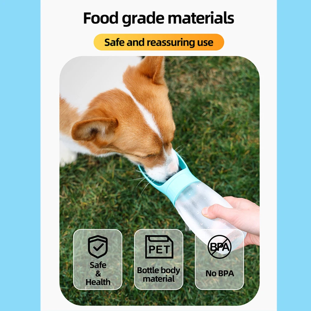 BigDog Wasserflasche Hund - 500ml, auslaufsicher, tragbar