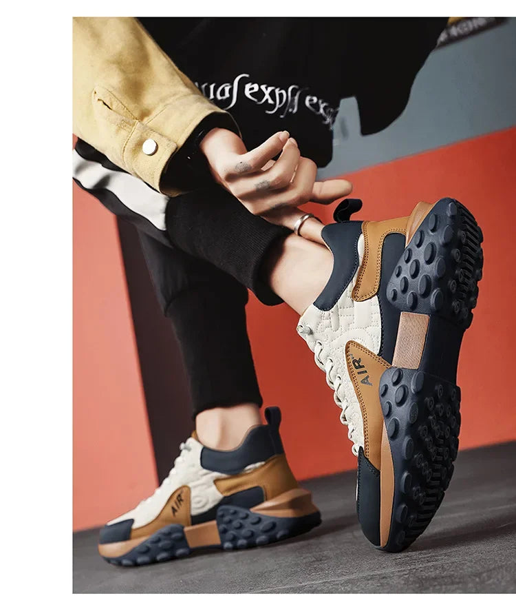 Men Shoes  Cross Border Platform Rubber Men's Sneaker Summer Men Sneakers Non-Slip Male Tennis Shoes Gym Running Sports Shoes