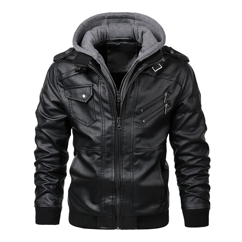 KB Neue Leder Jacke - Herbst Casual, PU, EU Größe SA722