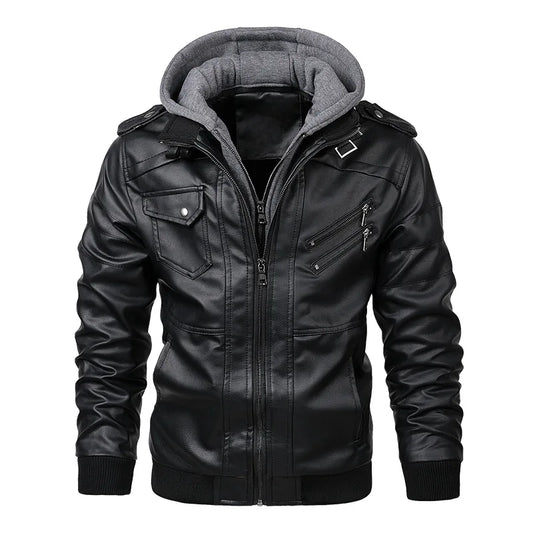 KB Neue Leder Jacke - Herbst Casual, PU, EU Größe SA722