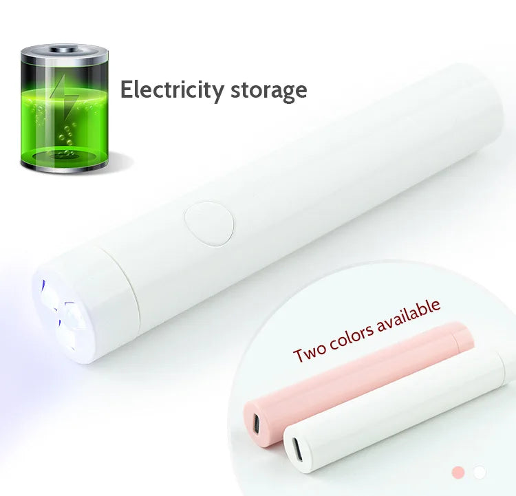 UV Light for Gel Nails, Denabuty Mini U V LED Nail Lamp Handheld with Stand, Portable Nail Dryer Rechargeable USB Cordless