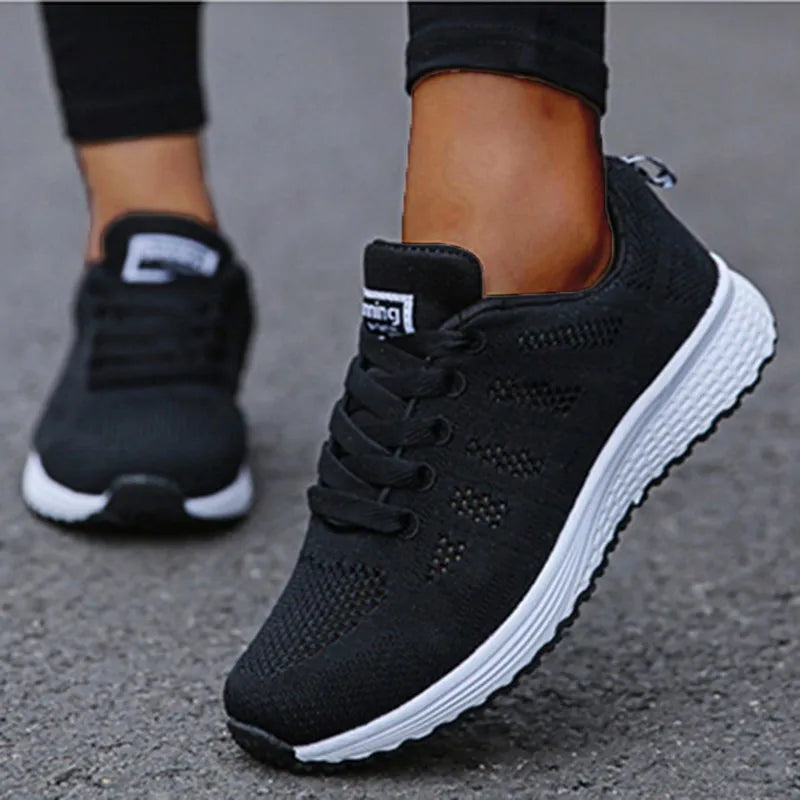 Women's Sneaker Fashion 2025 New Breathable Shoes Women Vulcanized Sneaker Woman Lace Up Tenis Feminino Sneakers For Women