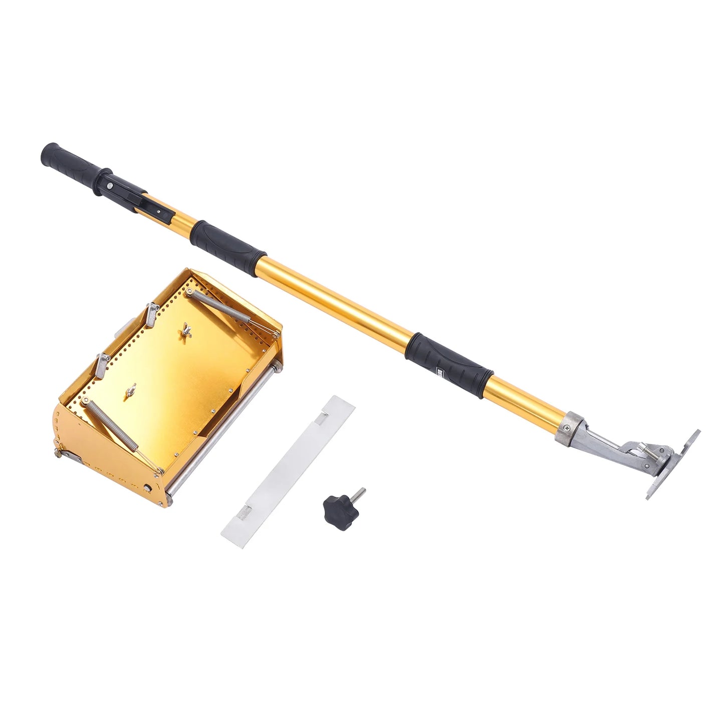 Profi Trockenbau-Werkzeug 2025 - Aluminium Spachtelkasten Gold - Präzisions-Glätte-Tool Drywall Sheetrock