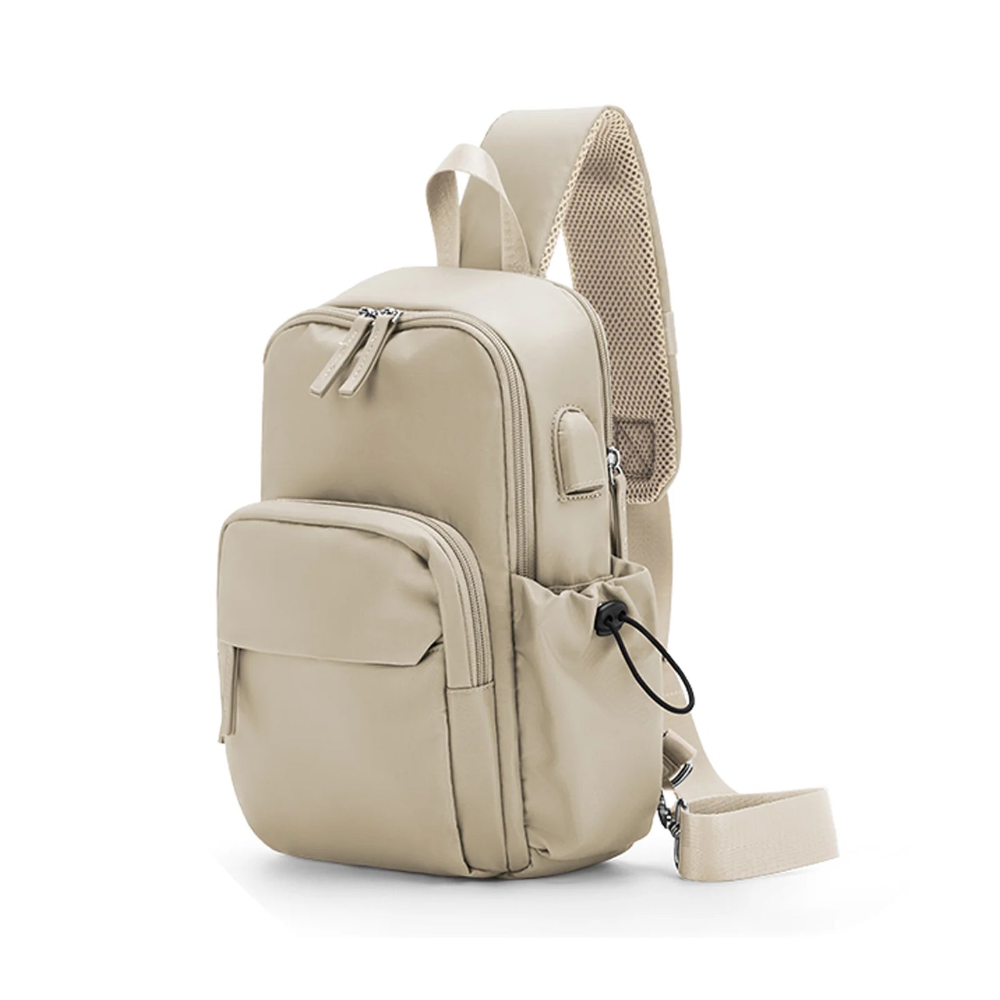 Versatile Chest Bag for Men Women Casual Sports Crossbody Bag Fashion Small Shoulder Bag with USB Charging Large Capacity Waist