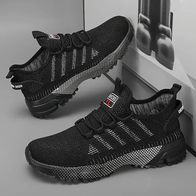 Men's Sneakers Running Shoes for Men Lightweight High Quality Mens Shoes Mesh Casual Sneaker Lace-Up Summer Sports Tennis Shoe