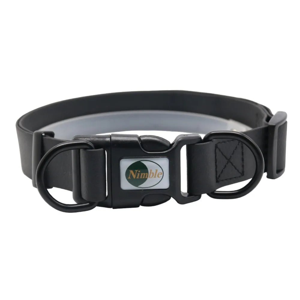 Wodondog Neues Hochwertiges Haustier Hund Halsband 2025: PVC Wasserdicht Anti Schmutzig - Katzen Halsband Einfach Reinigen Große Kleine Hunde Welpen S/M/L